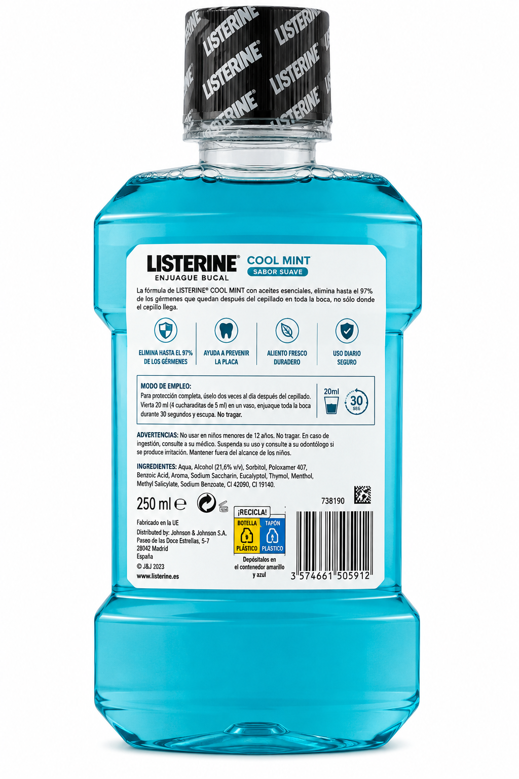 Listerine Enjuague Bucal 250ml - Imagen 2