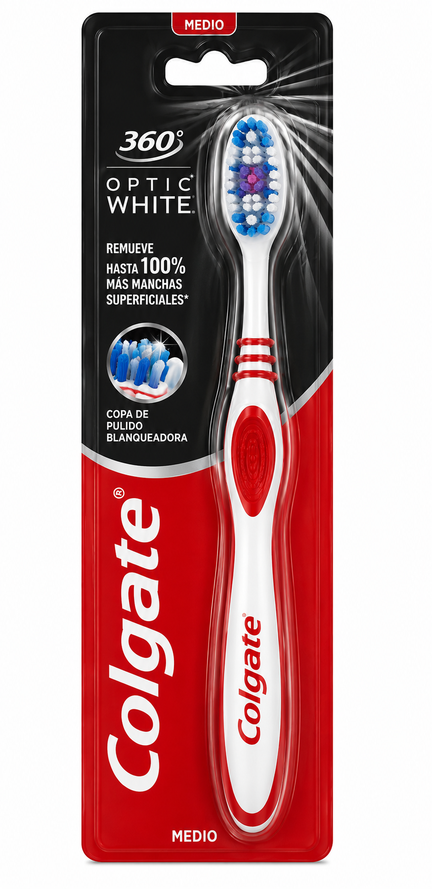 Colgate Cepillo Dental 360 Optic White