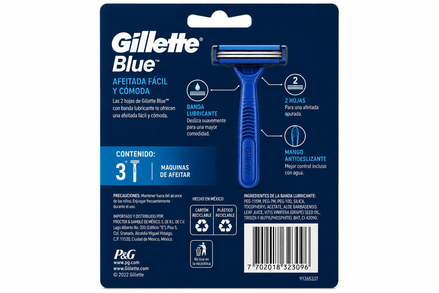 Gillette MAQ BLUE 3UD - Imagen 2