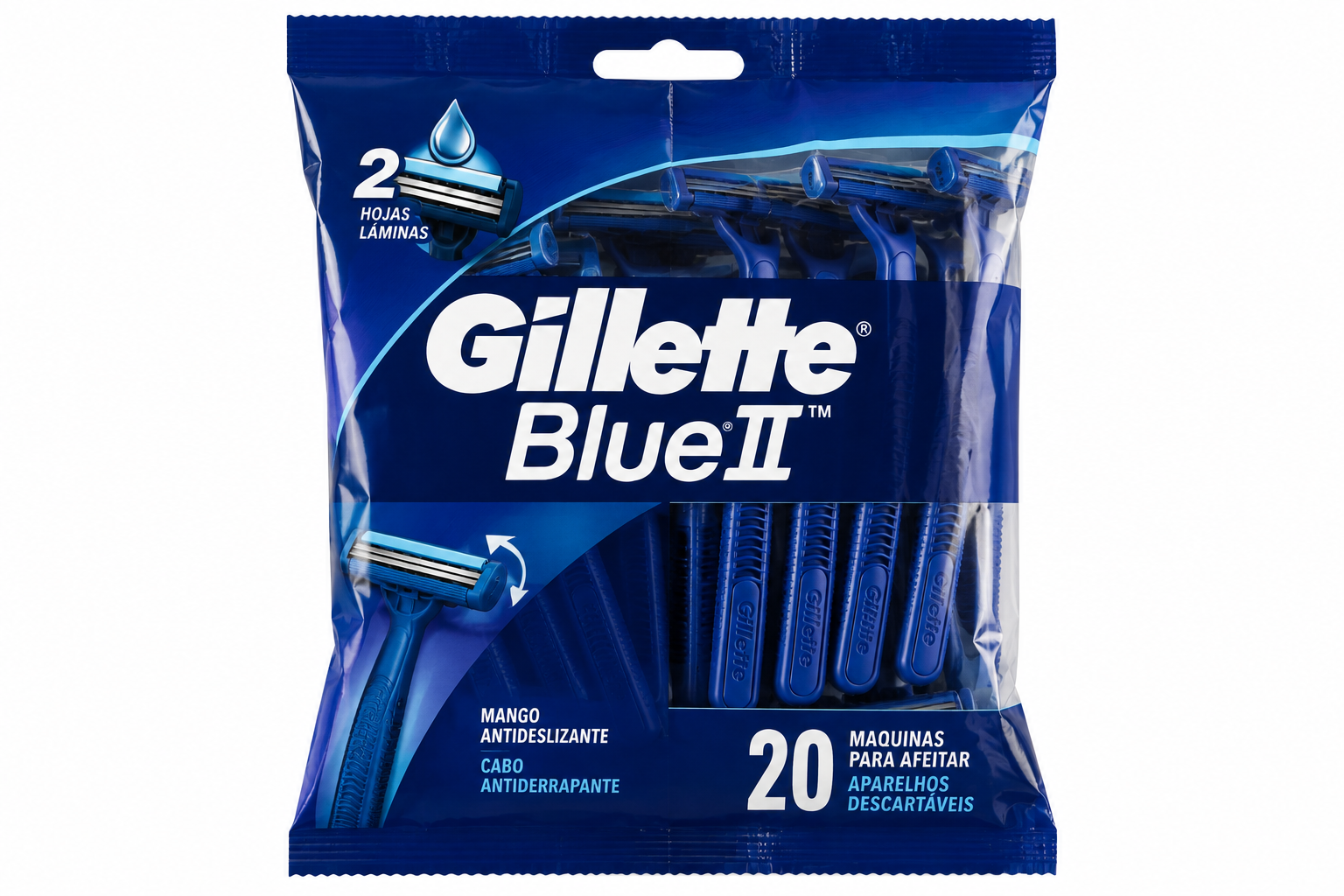 Gillette MAQ BLUE II 20 unidades