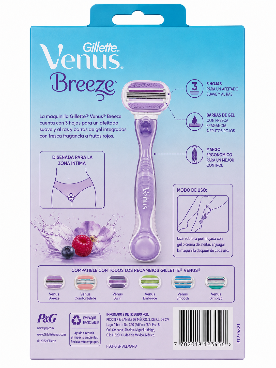 Gillette Women Venus Breeze Maquina - Imagen 2