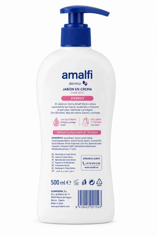 Amalfi Hand Jabón en Crema Dermo 500ml - Imagen 2