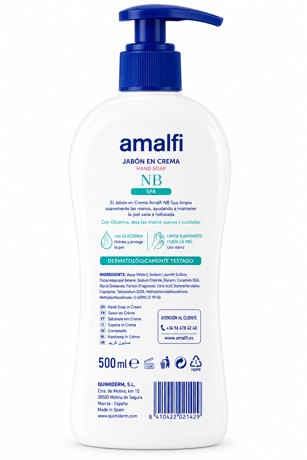 Amalfi Jabón en Crema Nb 500 ml - Imagen 2