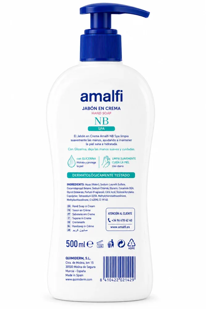 Amalfi Jabón en Crema Nb 500 ml - Imagen 2