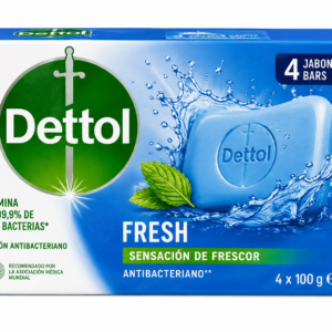 Dettol Jabón Fresh 100 g / 4 Unidades