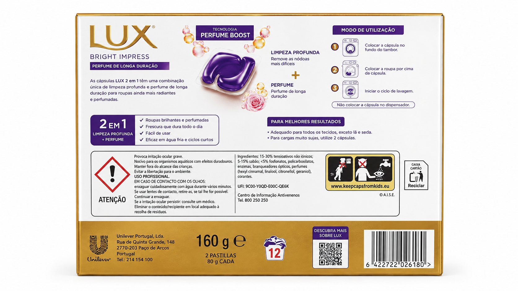 Lux Bright Impress 80 g / 2 Pastillas Cápsulas/pastillas - Imagen 2