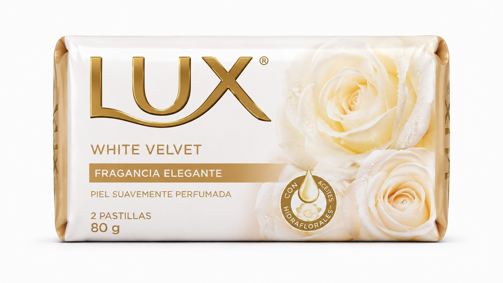 Lux Jabón White Velvet 80 g / 2 Pastillas Cápsulas