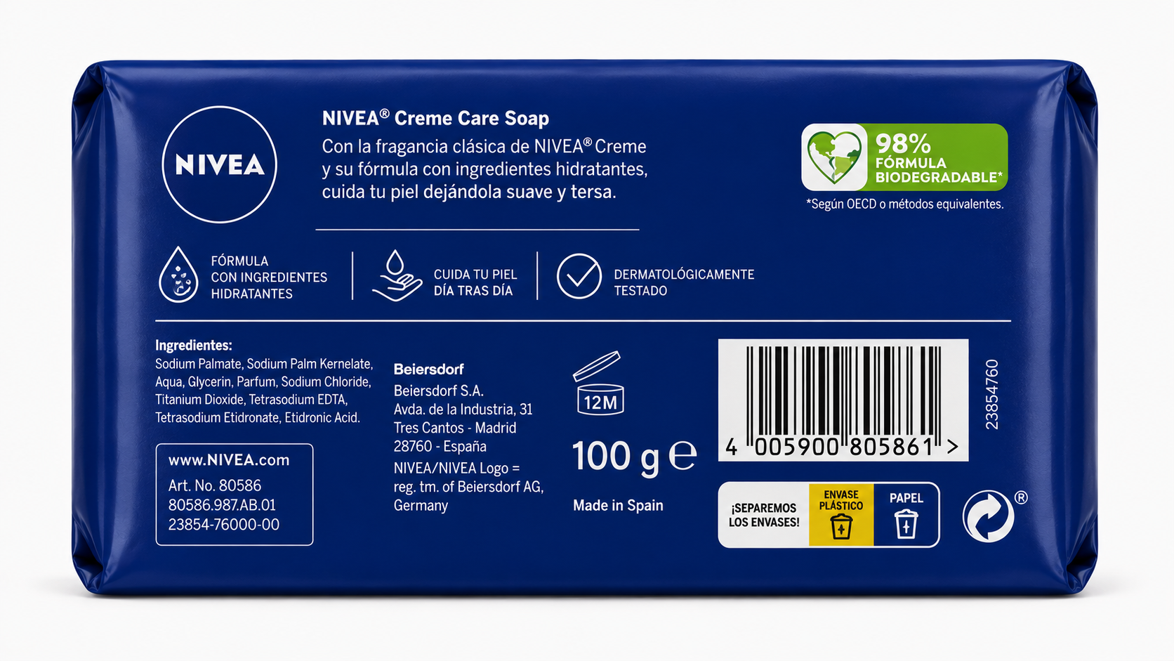 Nivea Jabon 100gr Cápsulas/pastillas - Imagen 2