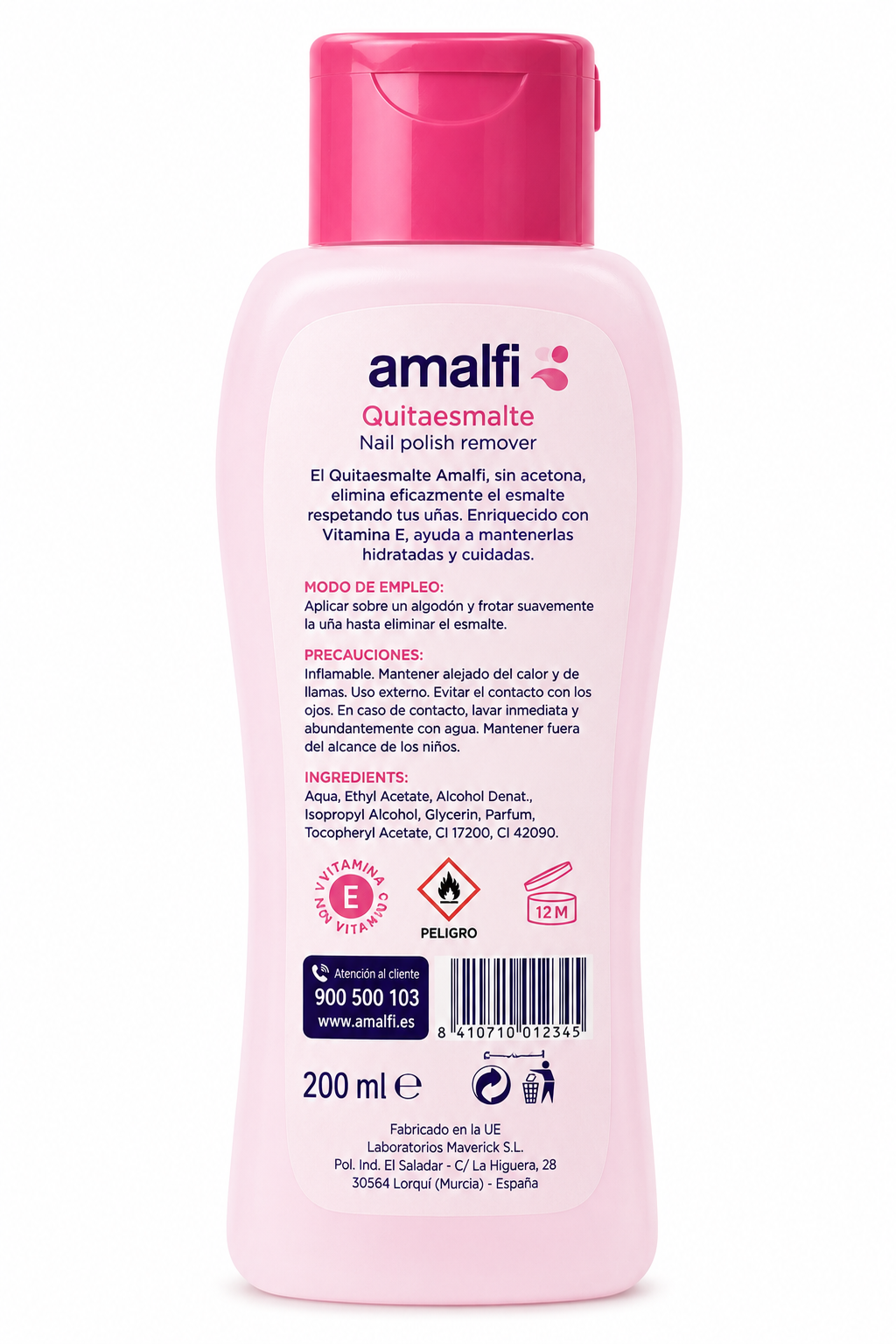 Amalfi Quitaesmalte 200ml - Imagen 2