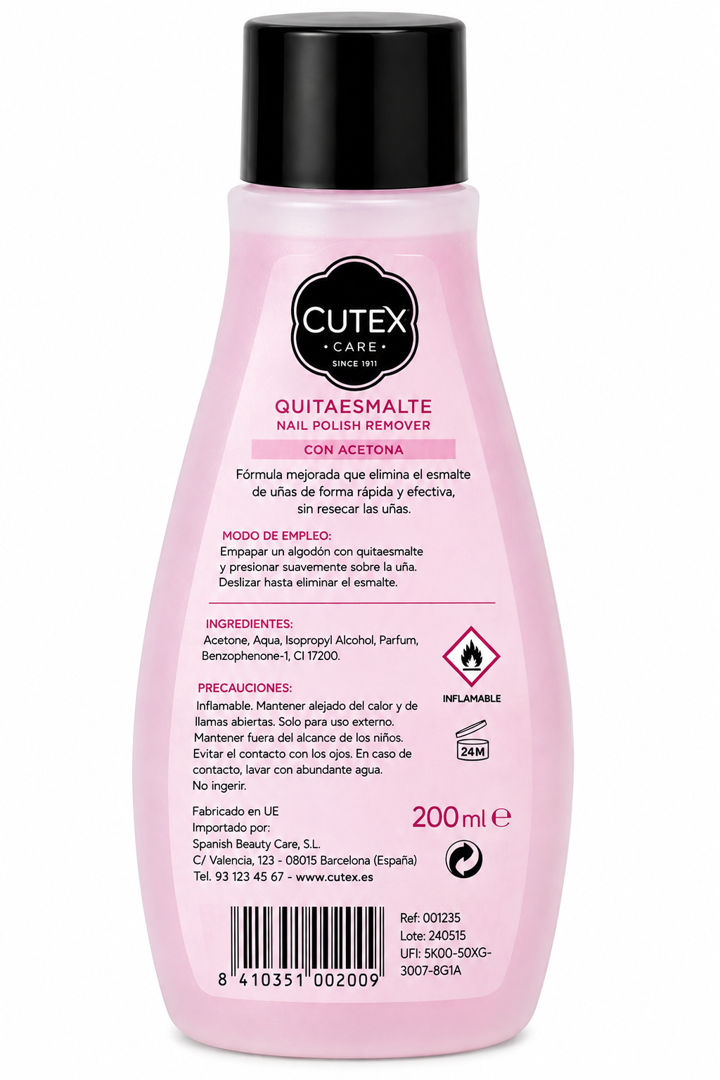 Cutex Quitaesmalte 200 ml - Imagen 2
