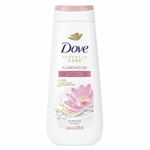 Dove Gel de Ducha Adv. Care Iluminador Agua de Arroz & Flor de Loto 225 ml Botella Plástico