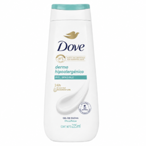 Dove Gel de Ducha Dermo Hipoalergénico 225 ml Botella Plástico