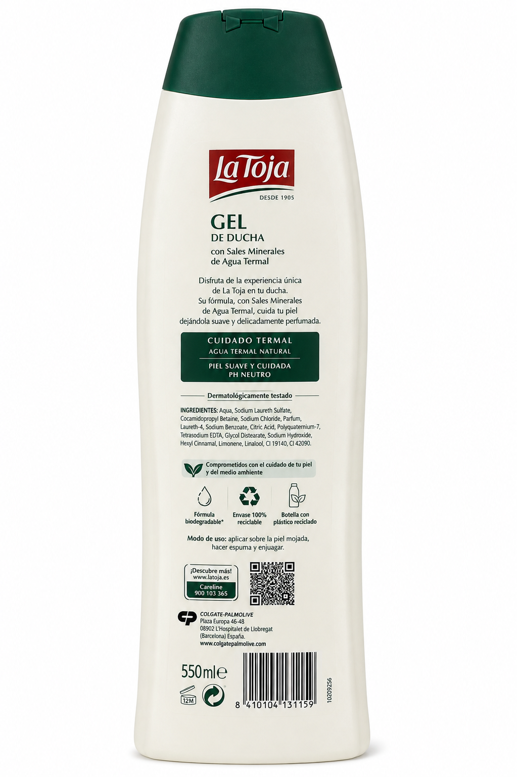 La Toja Gel 550 ml Botella Plástico - Imagen 2