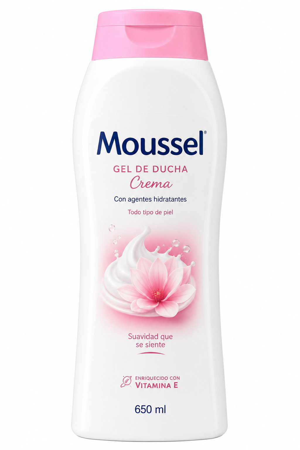 Moussel Gel de Ducha Crema 650 ml Botella Plástico