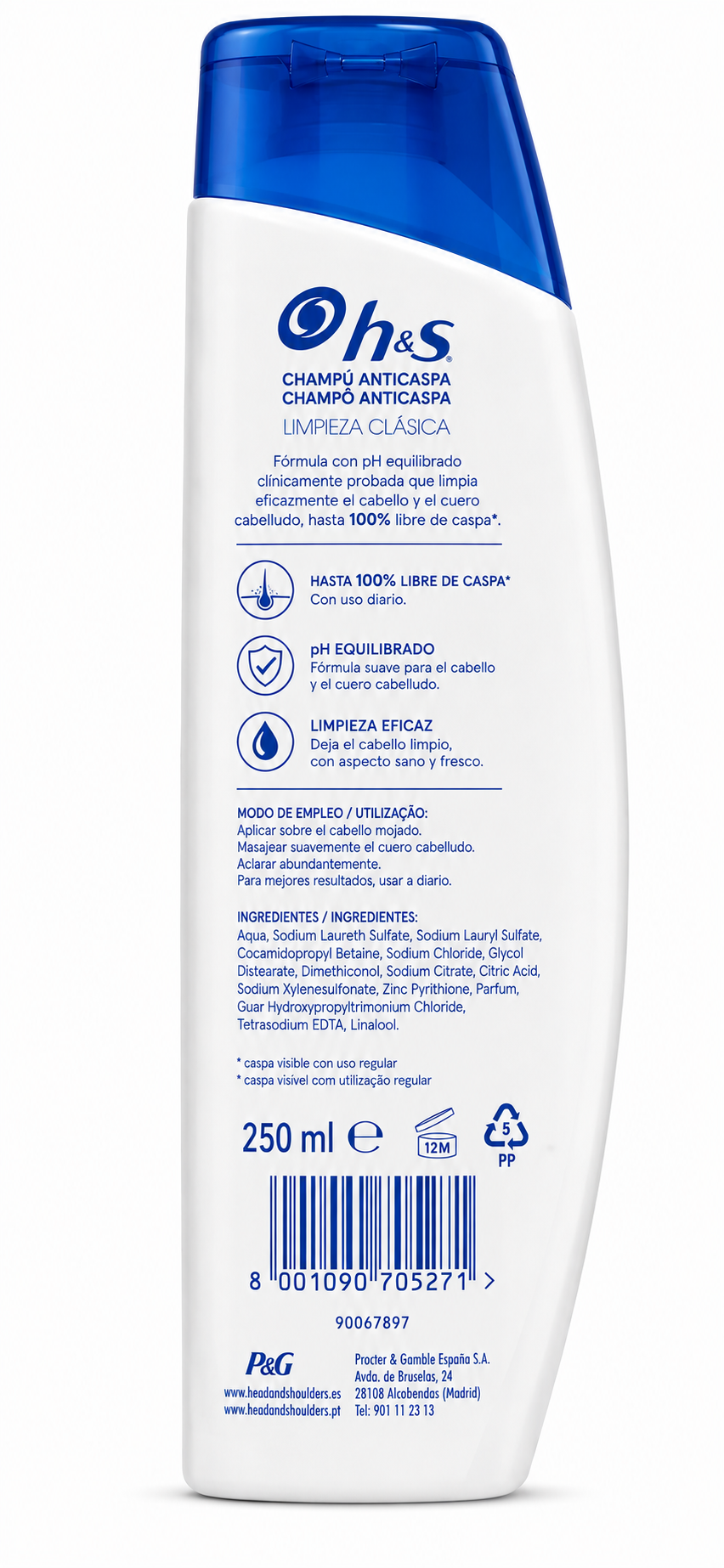 Hs Champú 250 ml - Imagen 2