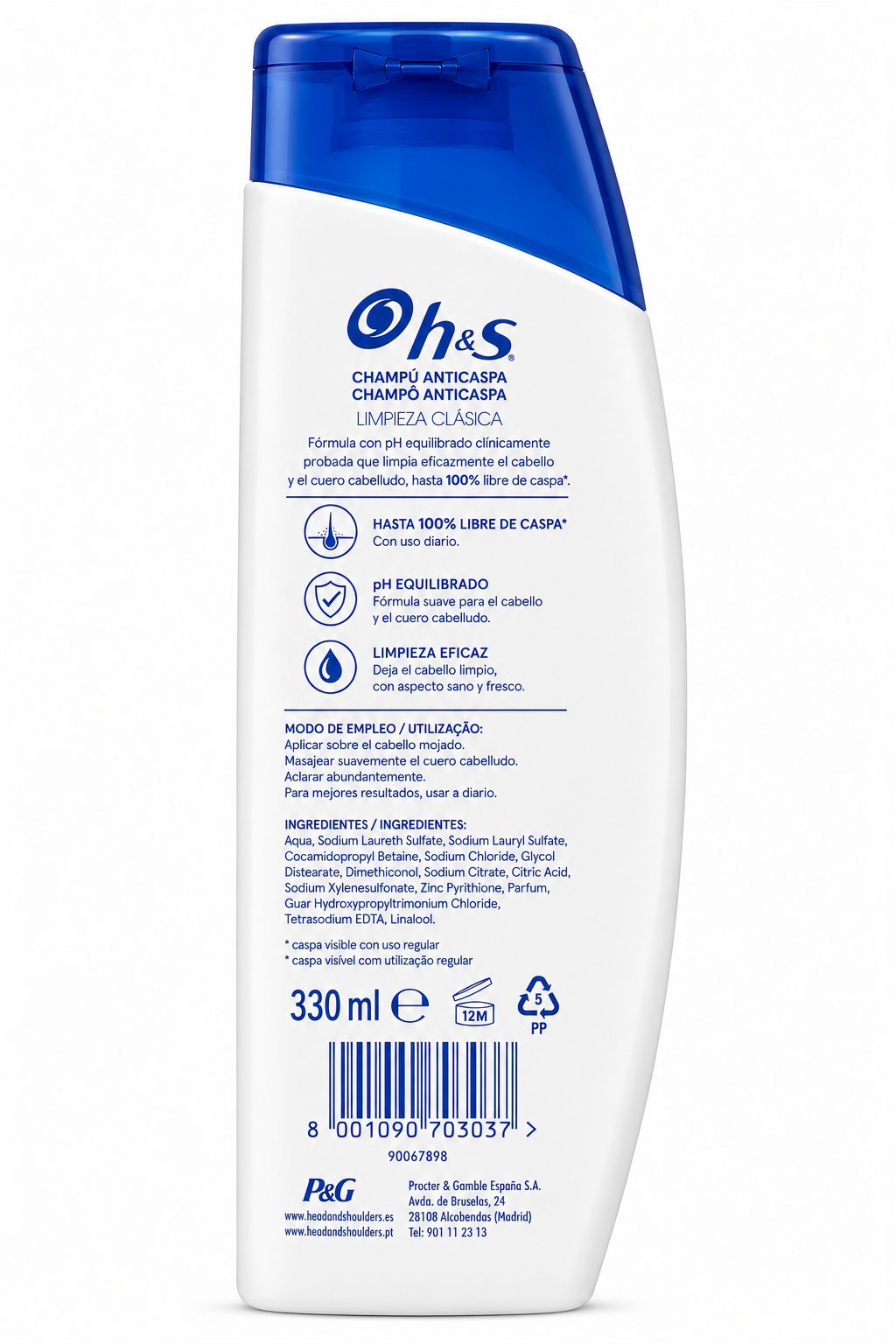 Hs Champú 330 ml - Imagen 2