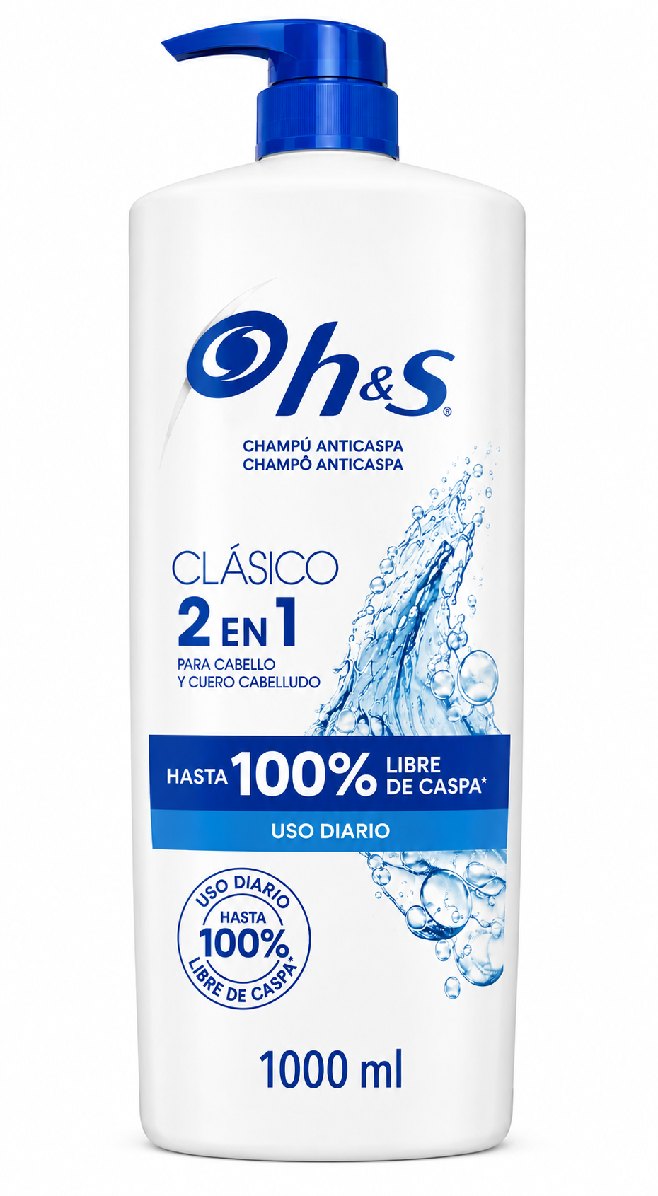 Hs Champú Clásico 2EN1 1000 ML