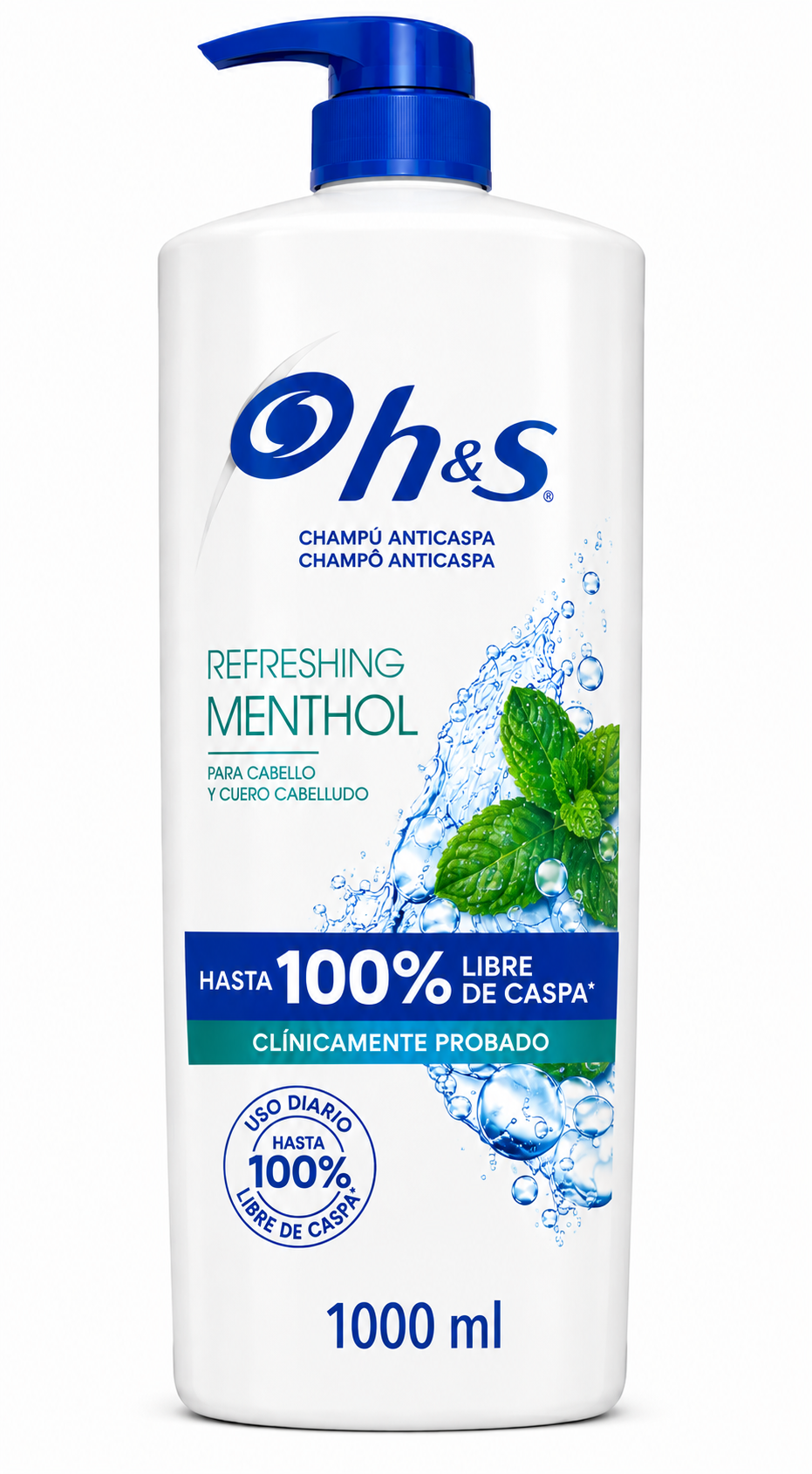 Hs Champú Refreshing Menthol 1000 ML