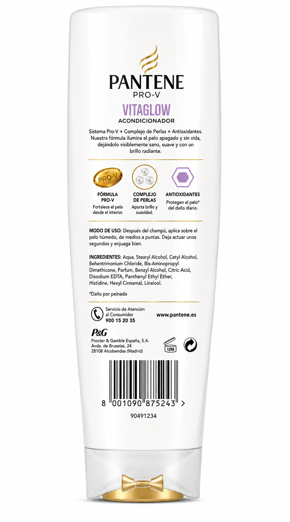 Pantene Acondicionador Pro-v Vitaglow 360 ml - Imagen 2