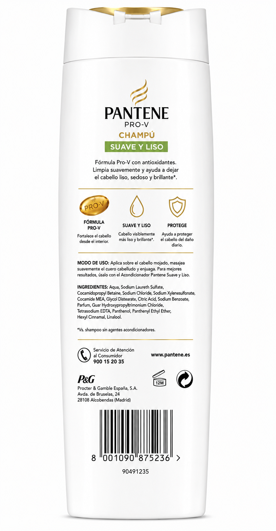 Pantene Champú 325 ml - Imagen 2