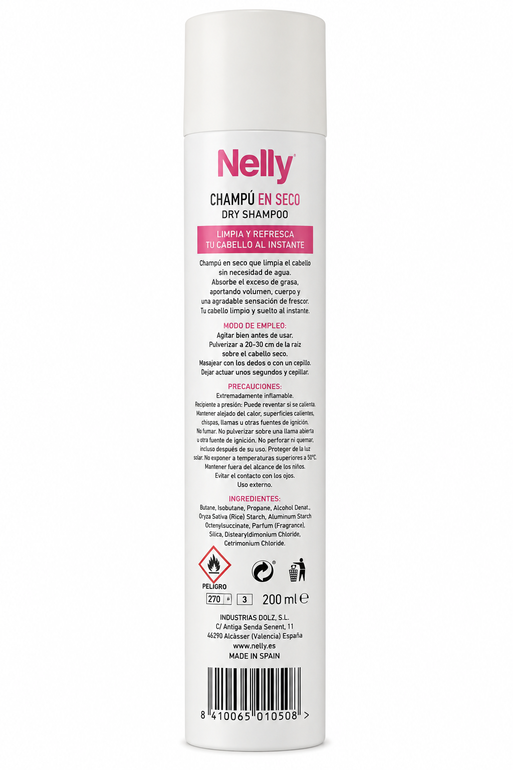 Nelly Champú en Seco 200ml - Imagen 2