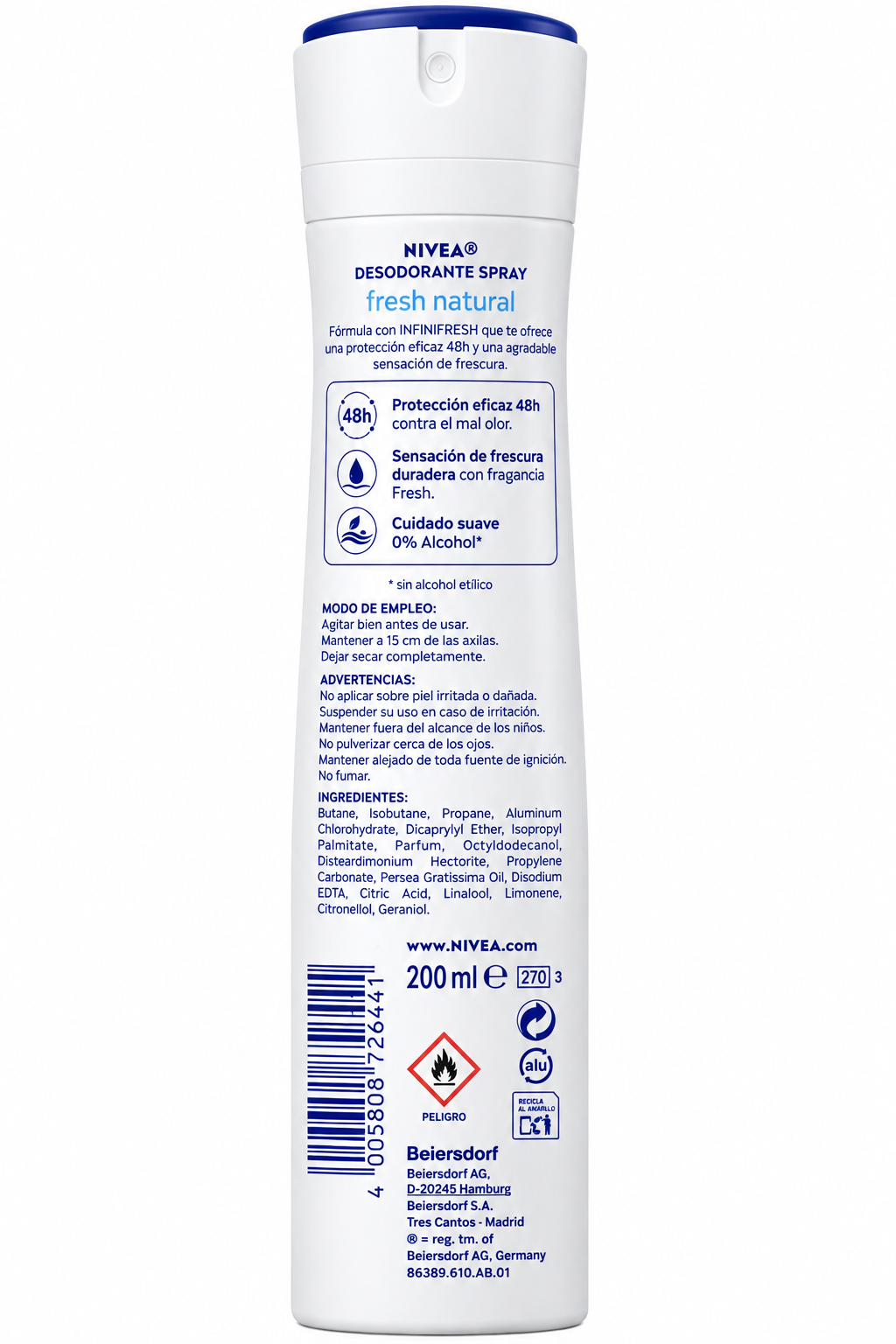 Nivea Desodorante Spray 200ml - Imagen 2