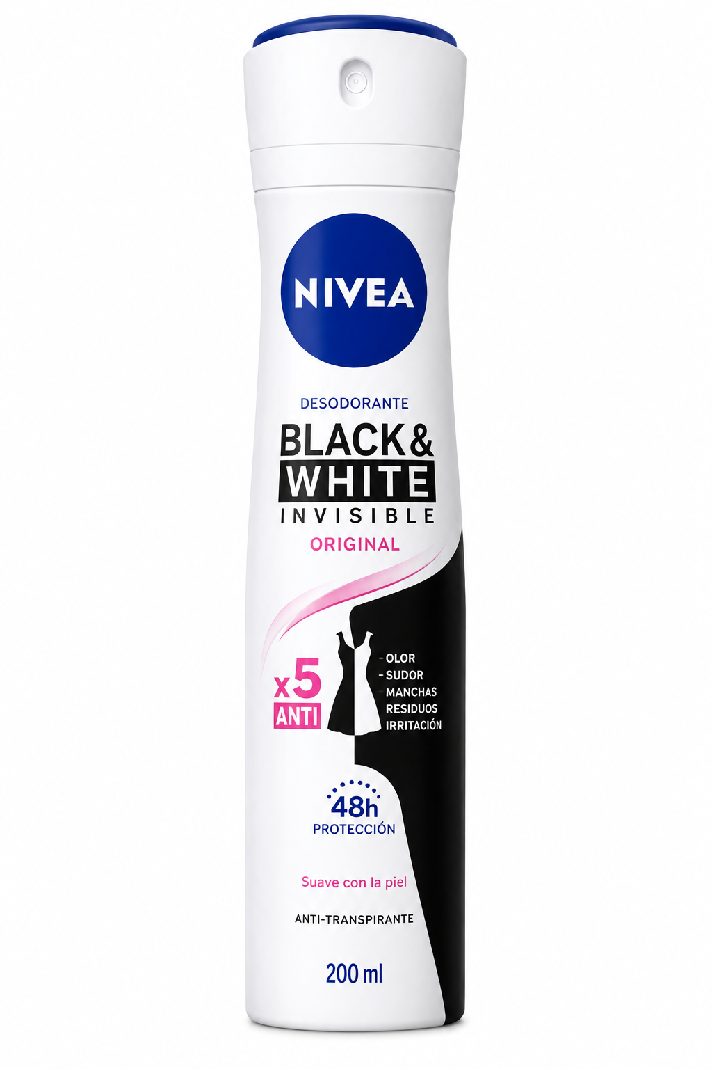 Nivea Desod Spray Black & White Invisible 200 ml