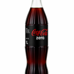 Coca-Cola Zero | Caja de 12 Unidades (Botella de Cristal, 1 L)