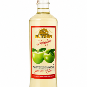El Tren Schnapps de Manzana Verde Botella de Cristal 70 cl