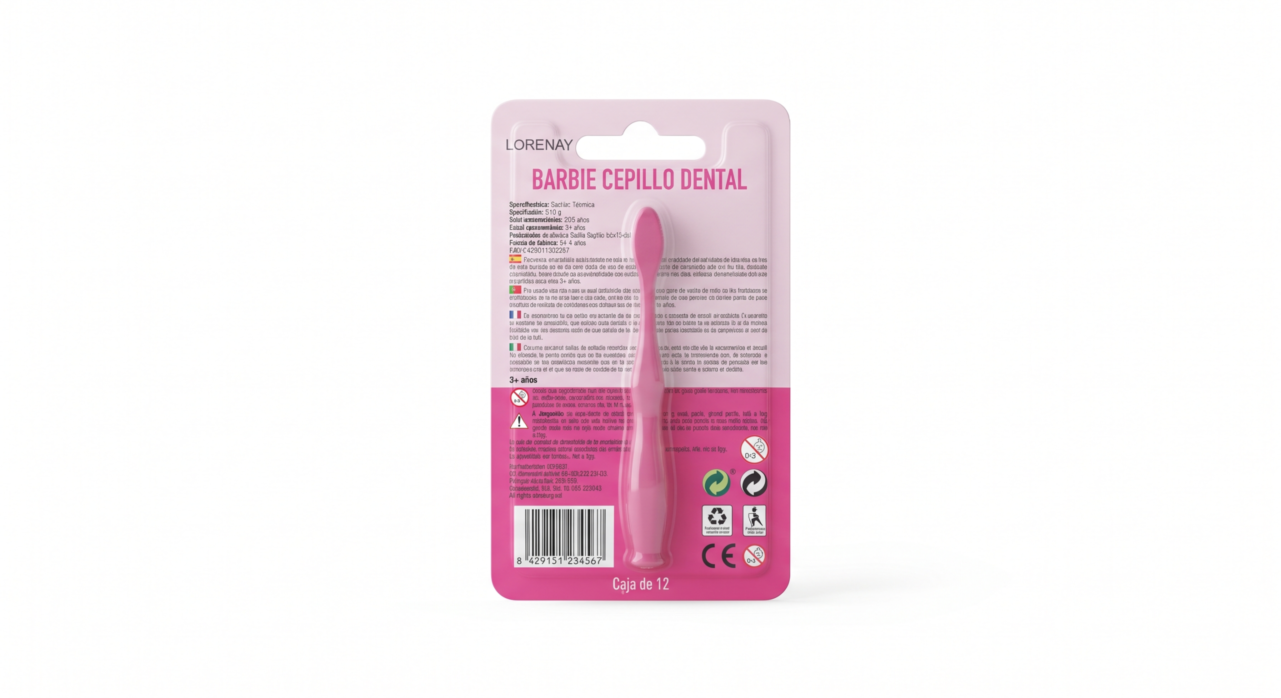 Lorenay Barbie Cepillo Dental - Imagen 2