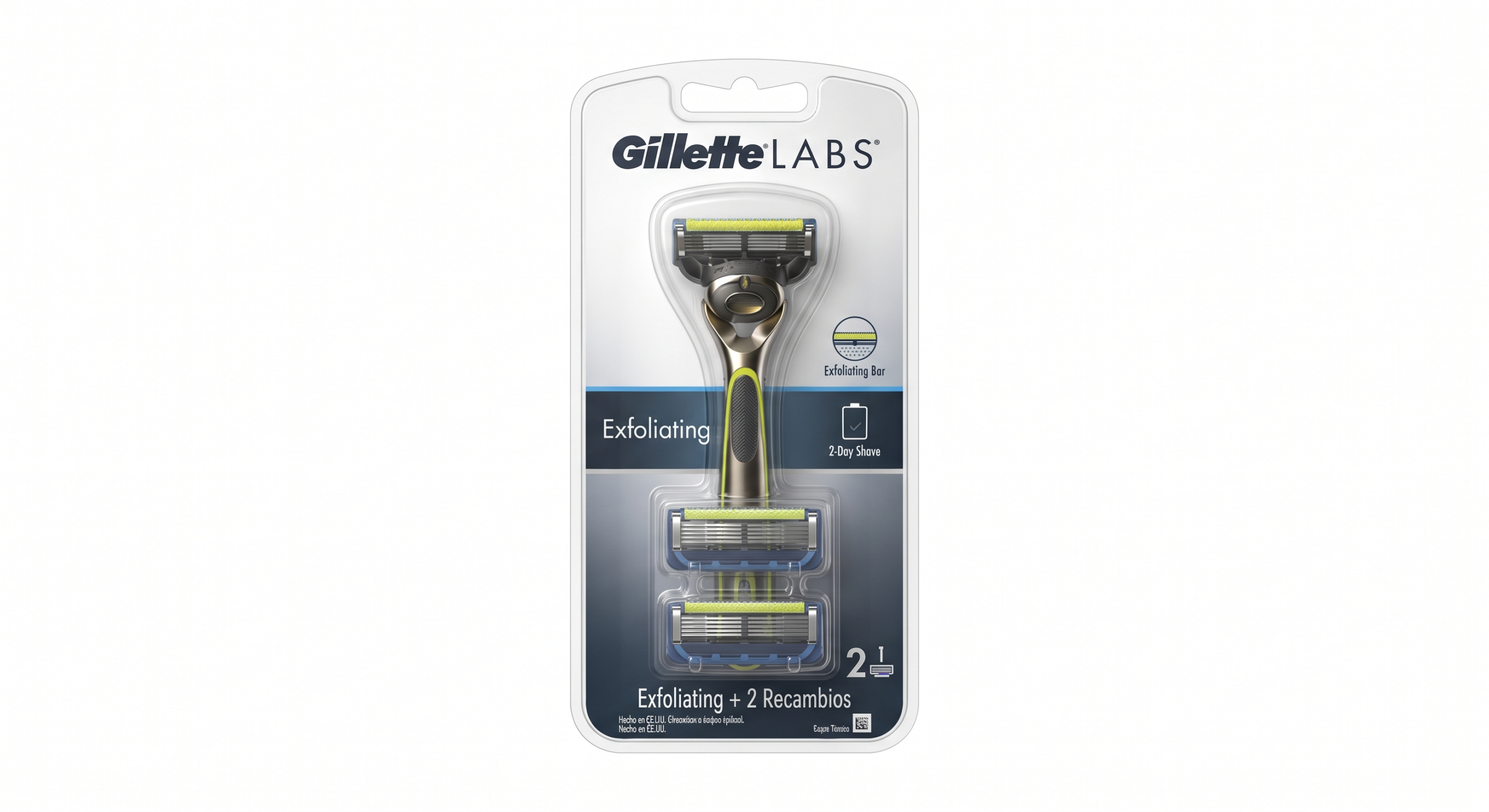 Gillette LABS Exfoliating + 2 Recambios