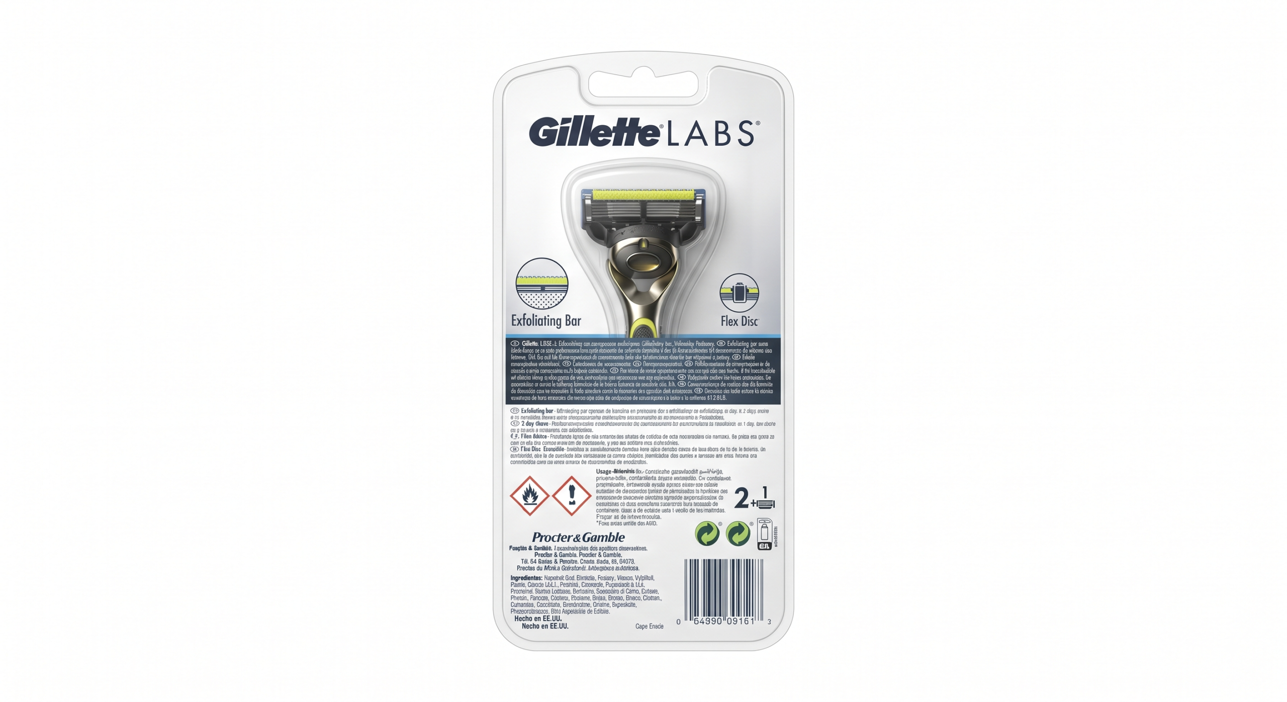 Gillette LABS Exfoliating + 2 Recambios - Imagen 2