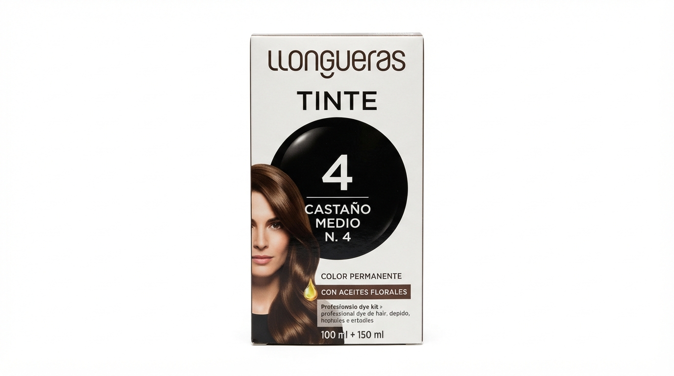 Llongueras Tinte N. 4 Castaño Medio