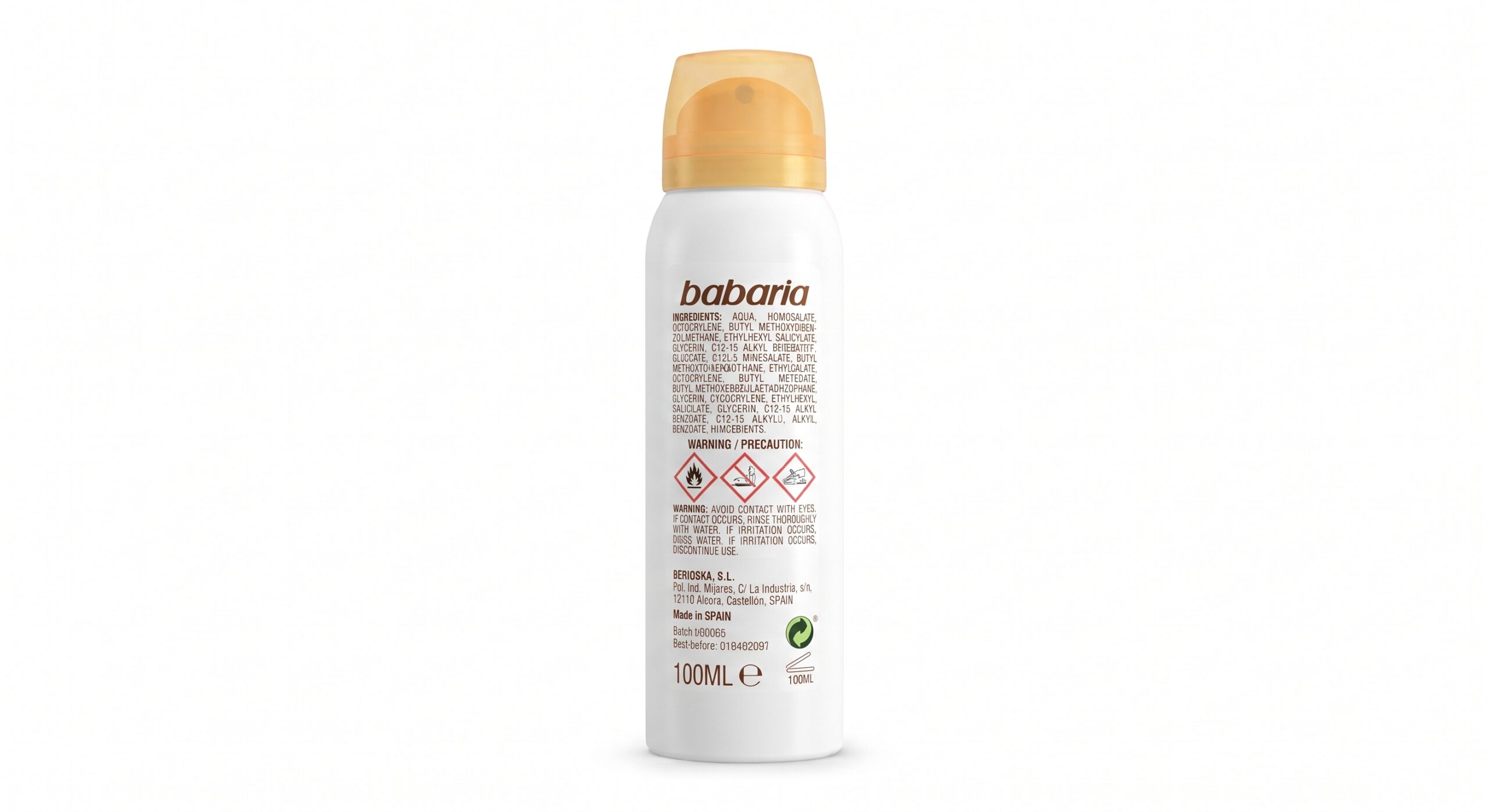 Babaria Spf30 Leche Viaje 100ml - Imagen 2