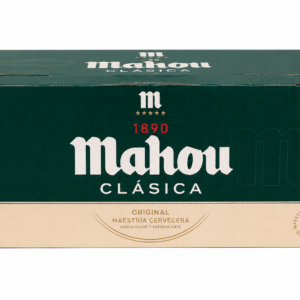 Cerveza Mahou Clásica (Rubia) | Caja de 24 Latas (33 cl)
