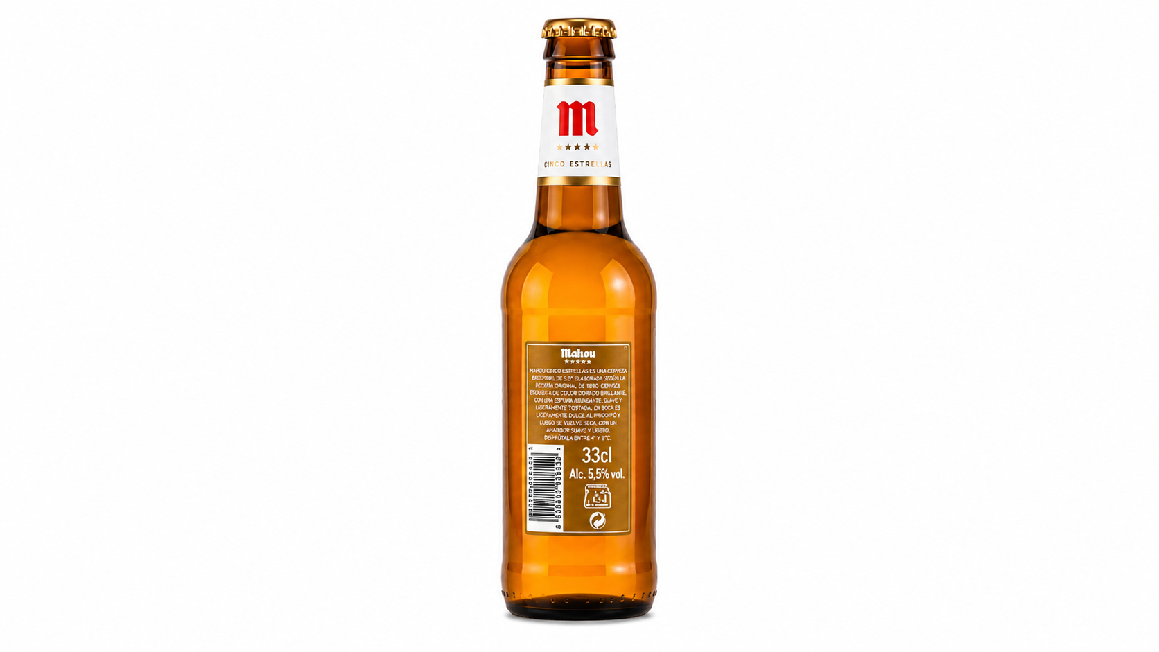 Cerveza Mahou Clásica (Rubia) | Caja de 24 Botellas (33 cl) - Cristal - imagen 6