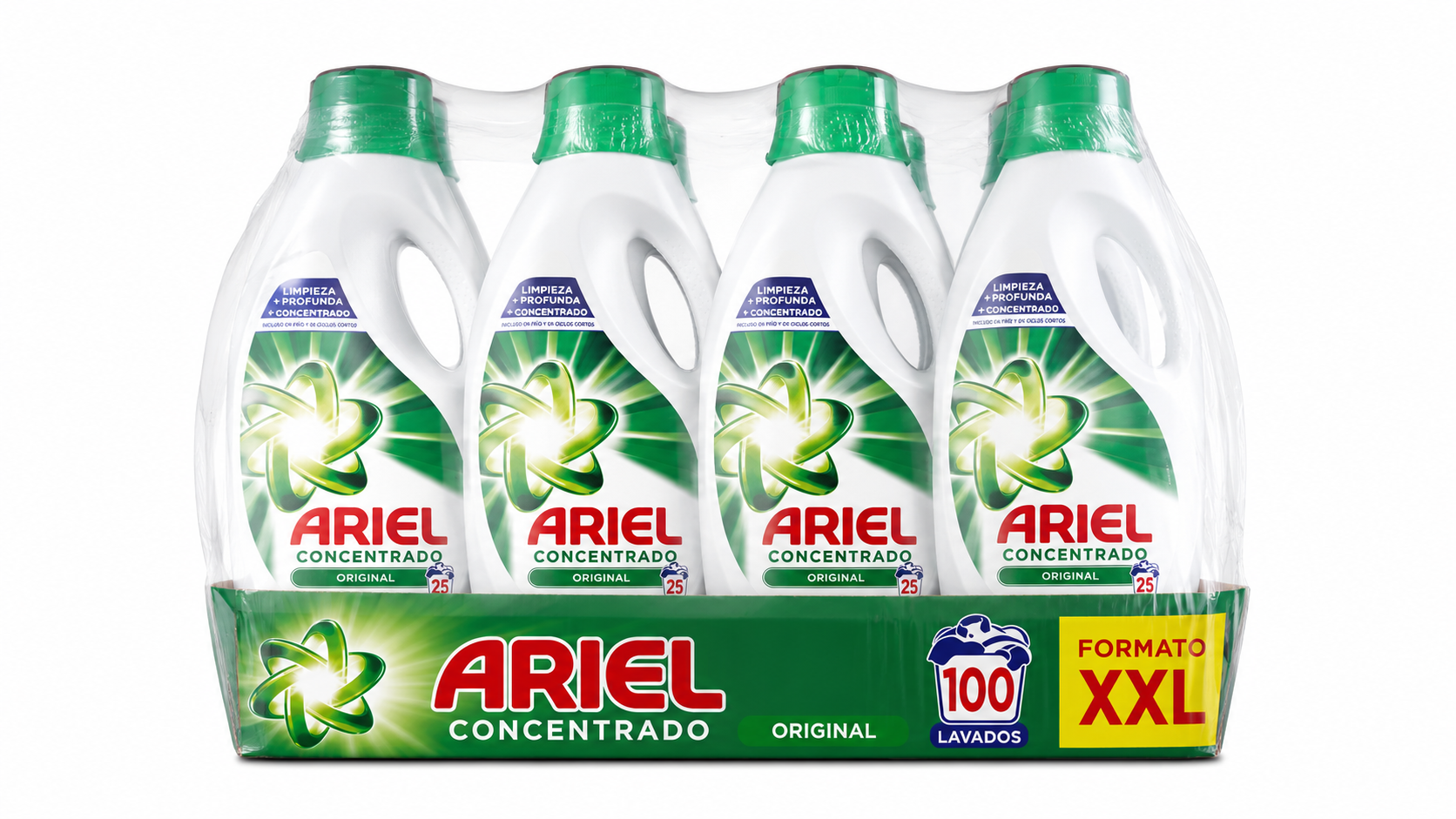 Ariel Original DET LIQ | Caja de 4 | Botella plástico - imagen 3