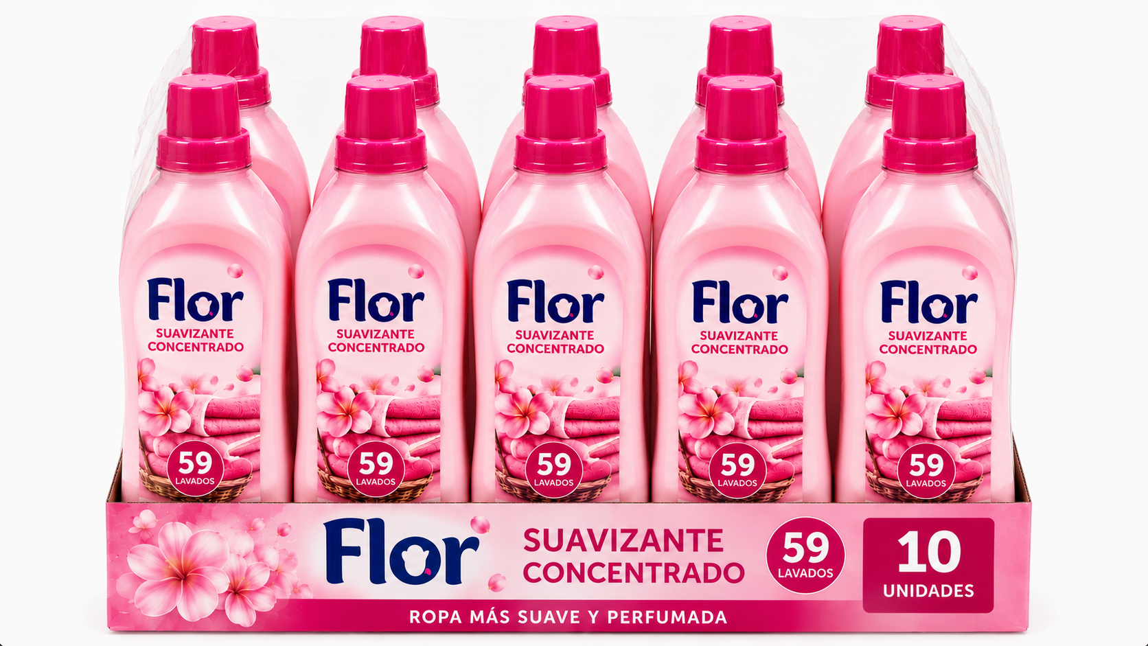 FLOR Suavz.conc | 59 LAV. / 1,06 L. | Caja de 10 - imagen 8