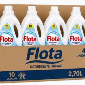 Flota Deterg. Liquido | 10LAV. / 2,70L | Caja de 4 | Botella plástico