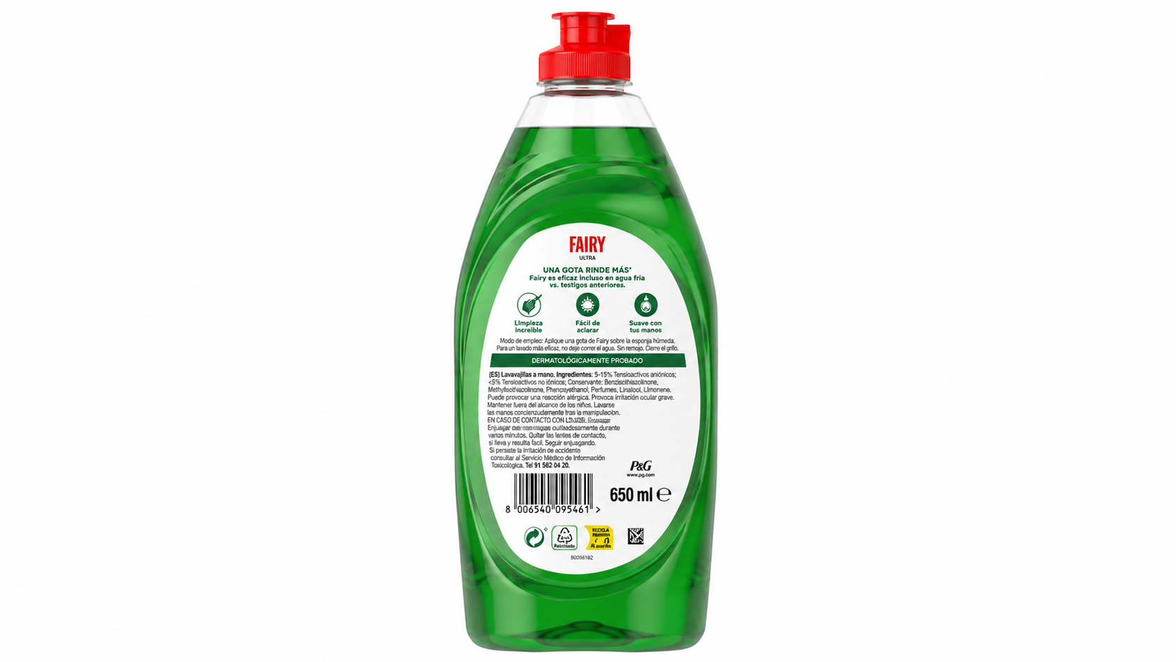 Fairy Lavavajillas MANO | 650ML | Caja de 8 | Botella plástico - imagen 9