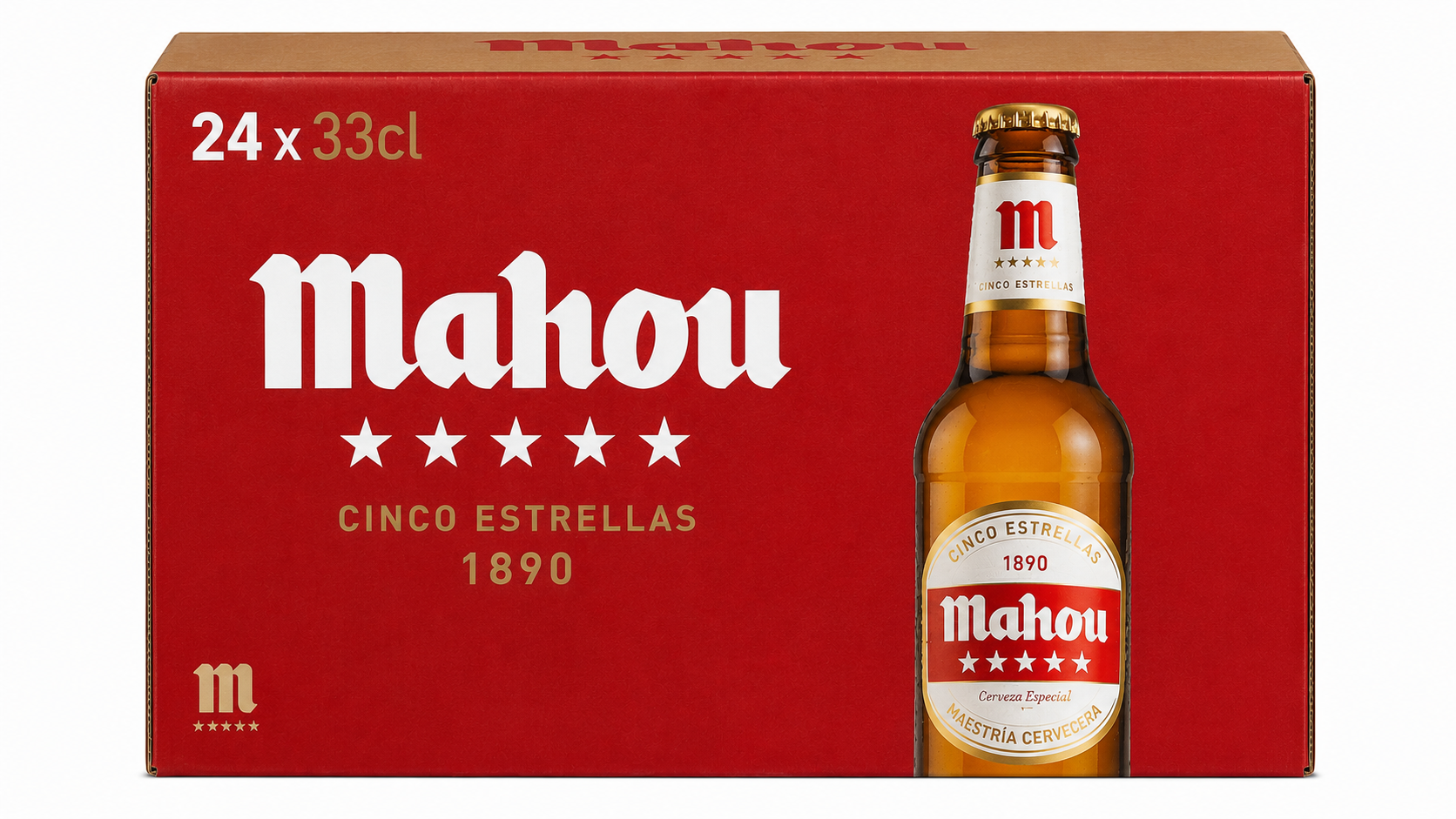 Cerveza Mahou Clásica (Rubia) | Caja de 24 Botellas (33 cl) - Cristal - imagen 8