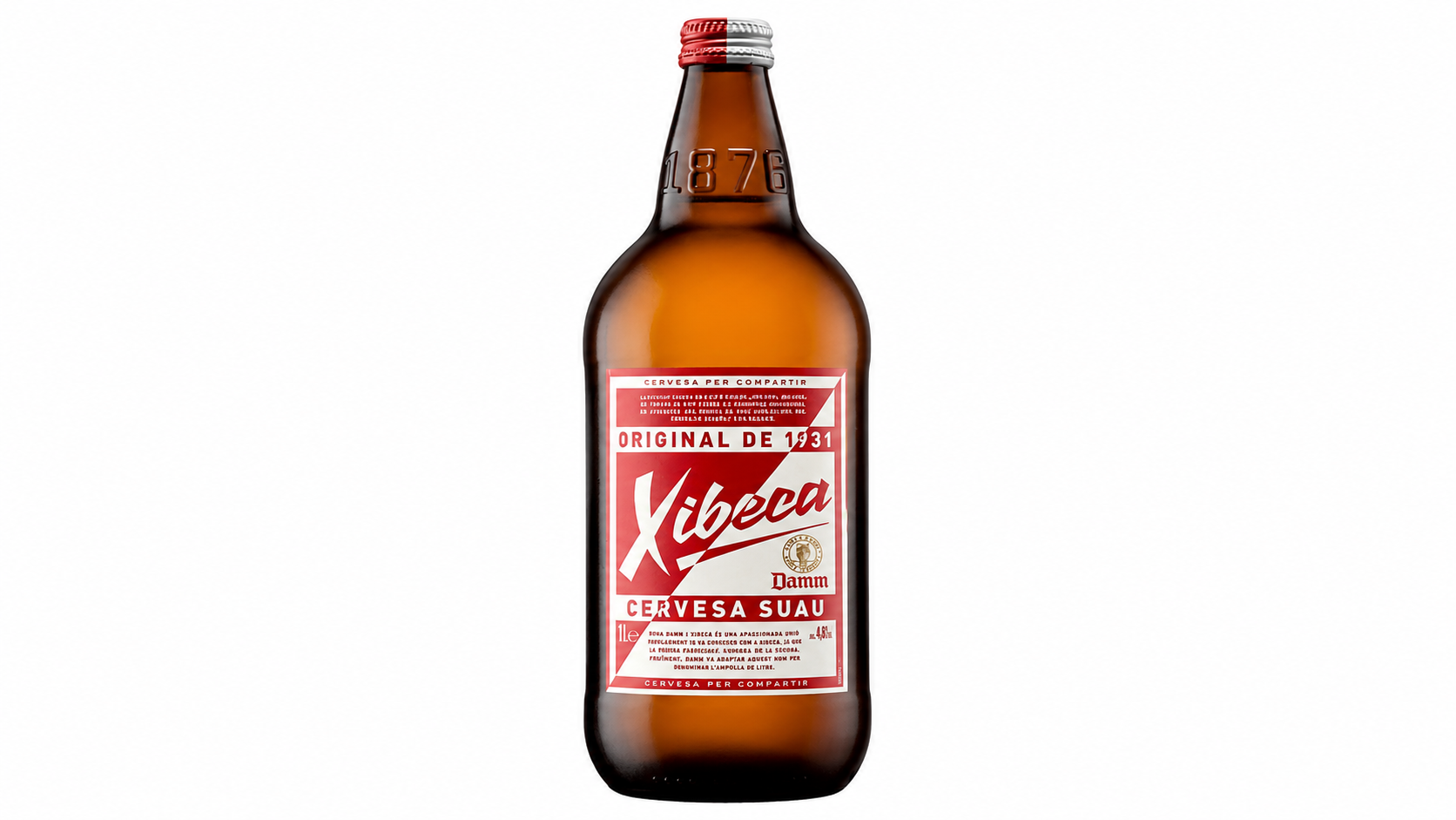 Cerveza Damm Xibeca (Rubia) | Caja de 12 Botellas (1 L) - Cristal - imagen 5