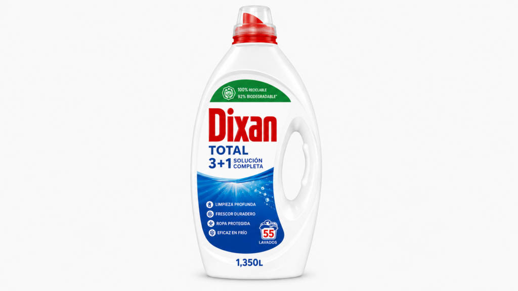 Dixan GEL Deterg | 1,350L. | Caja de 4 | Botella plástico - imagen 10