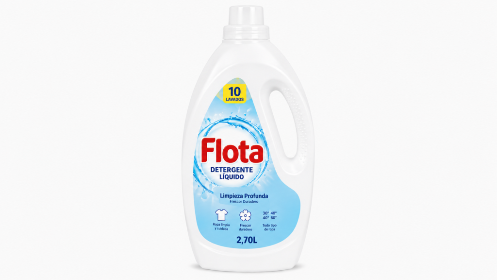 Flota Deterg. Liquido | 10LAV. / 2,70L | Caja de 4 | Botella plástico - imagen 8
