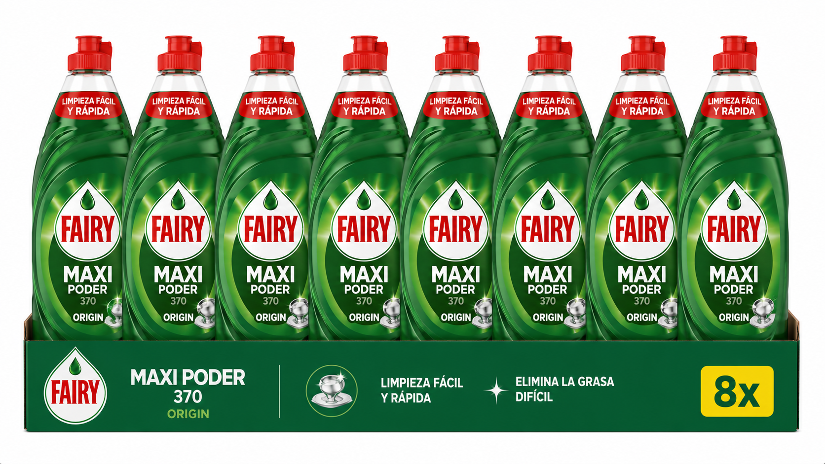 Fairy MAXI Poder 370 Origin | Caja de 8 - imagen 4