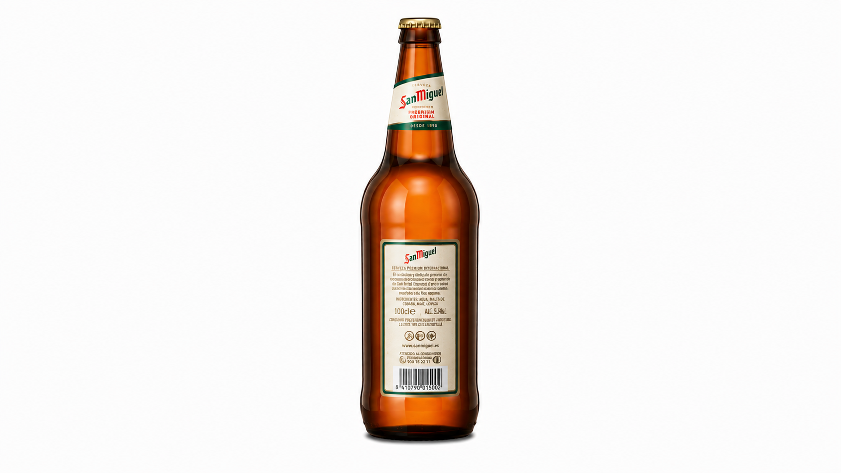 Cerveza San Miguel Especial (Rubia) | Caja de 6 Botellas (1 L) - Cristal - imagen 10