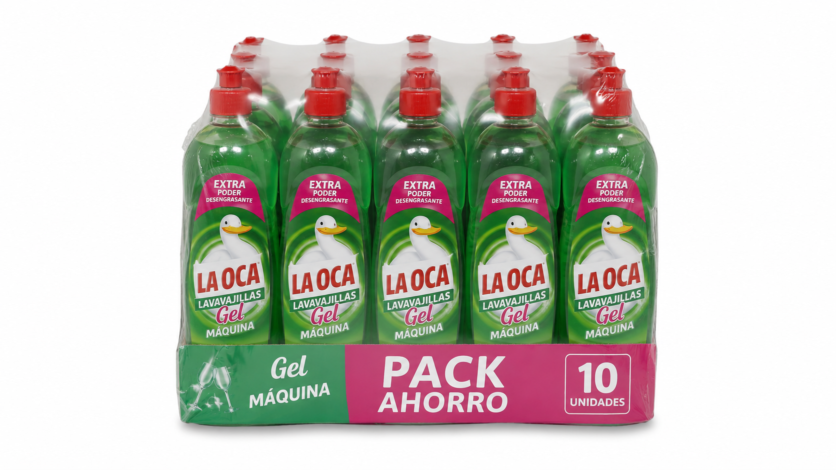 LA OCA Lavavajilla GEL MAQ | 740 ML | Caja de 10 | Botella plástico - imagen 2