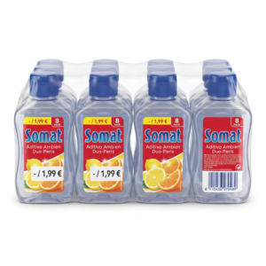 Somat Lavavajill.aditivo Ambien.duo-perls Limon-naranja | Caja de 8