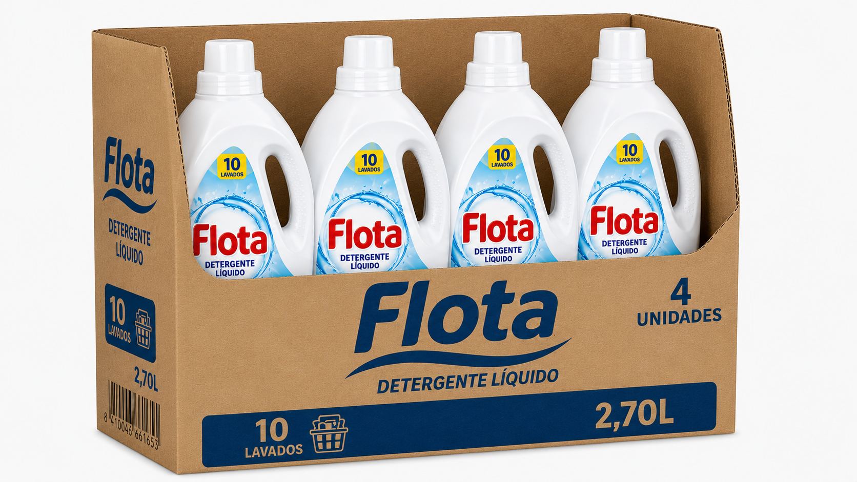 Flota Deterg. Liquido | 10LAV. / 2,70L | Caja de 4 | Botella plástico - imagen 4
