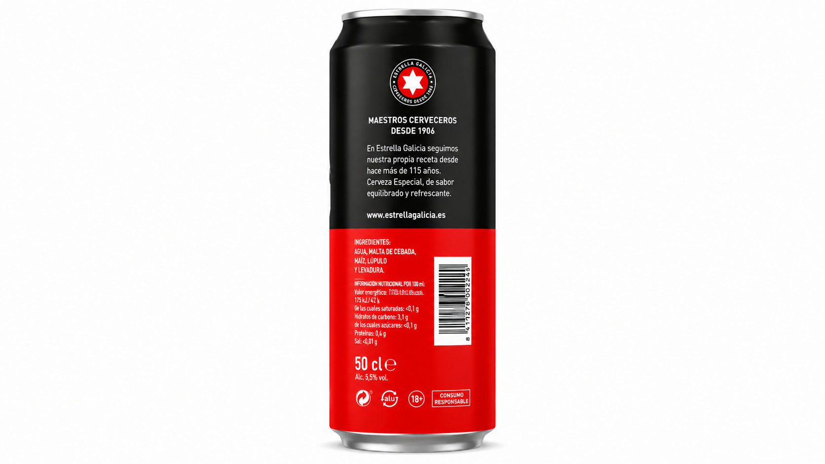 Cerveza Estrella Galicia (Rubia) | Caja de 24 Latas (50 cl) - imagen 15